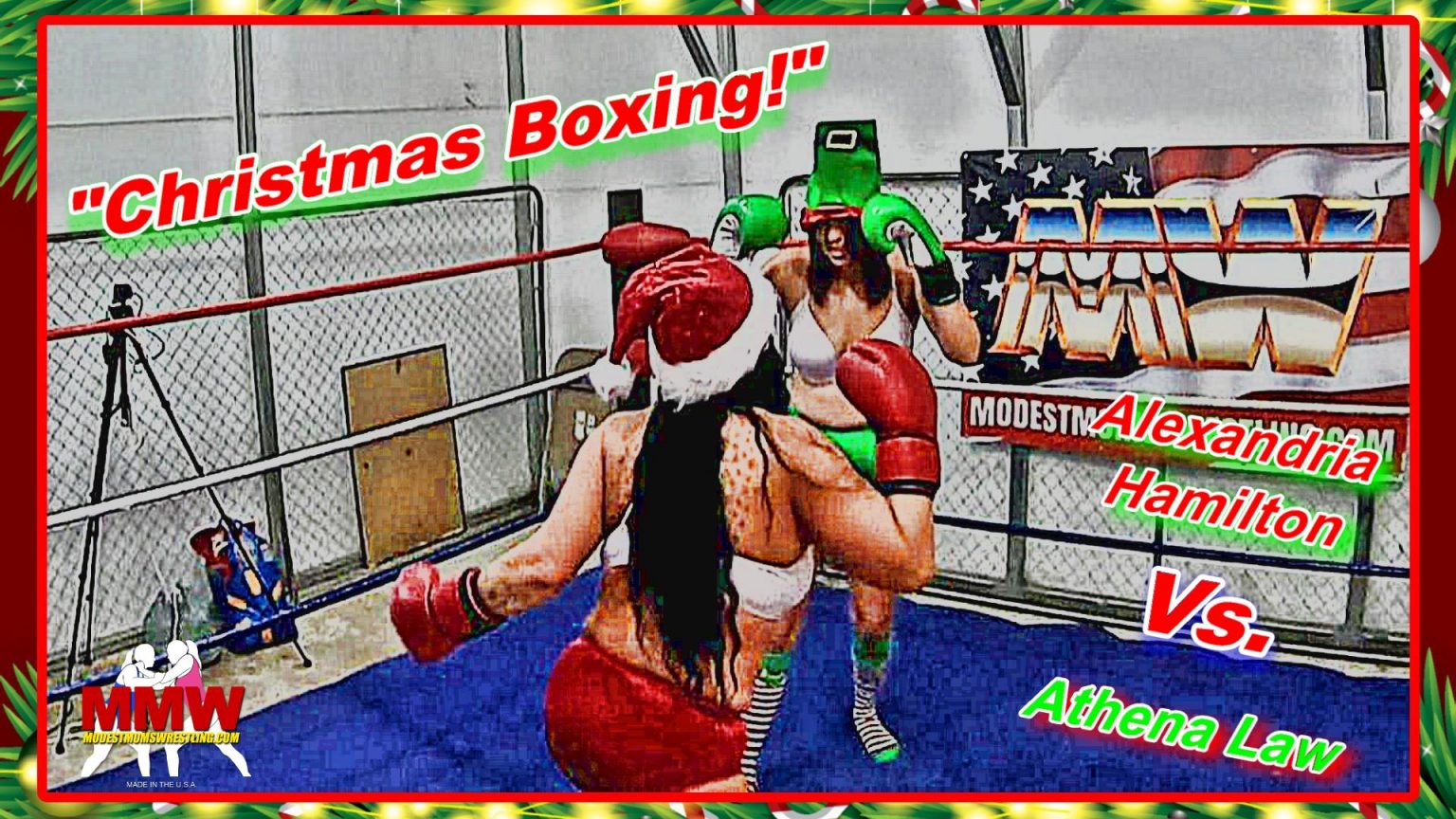 “Christmas Boxing!” – Modest Moms Wrestling